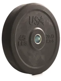 USA Troy Solid Rubber Bumper Plate (10-45lbs)